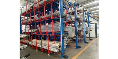 部隊：電動懸臂貨架，電動板材架